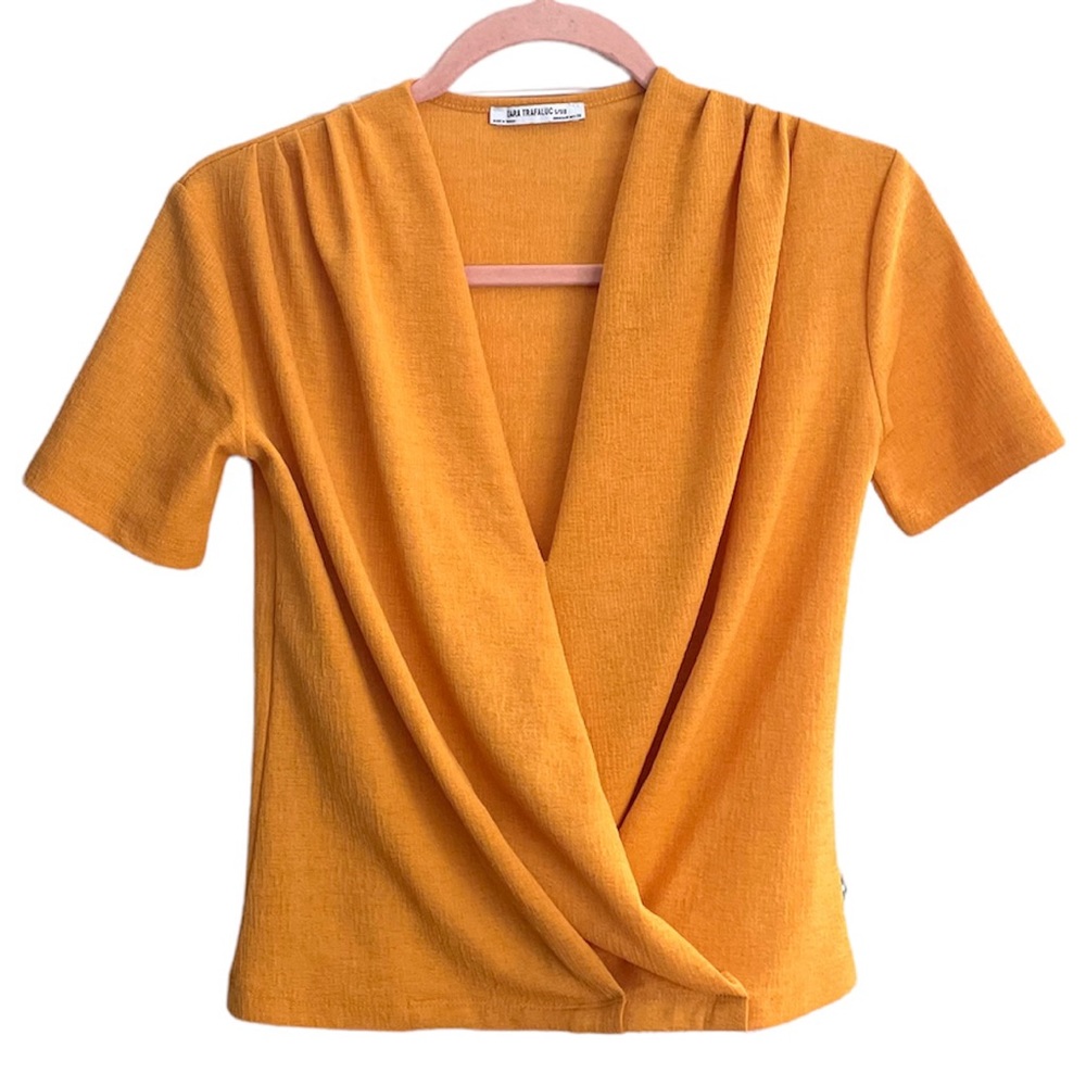 2 for $20 ⭐️Beautiful Zara mustard yellow crop top NWOT